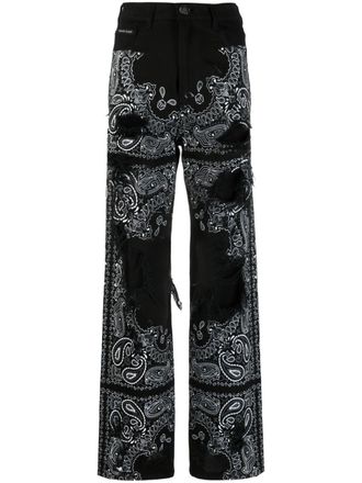 Philipp Plein Jeans met print - Zwart
