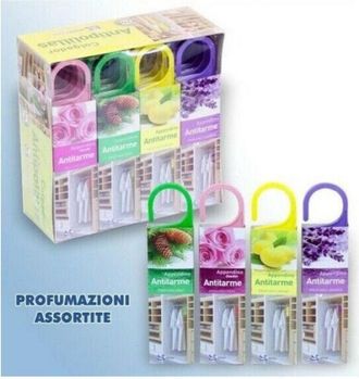 Trade Shop Trade Shop Traesio - Set 24 Pezzi Anti Tarme Profumato Con Gancio Deodorante Varie Fragranze