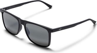 Maui Jim Makamae Fashion Sunglasses Matte Black/Neutral Grey Polarized, Glass Lenses/Plastic