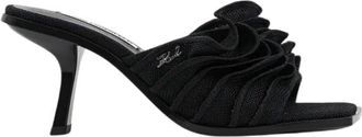 Karl Lagerfeld Dames, Schoenen, Zwart, Maat: 35 EU Katoen