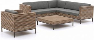 Rough Country Rustic Furniture ROUGH-D hoek loungeset 5-delig 6-zits