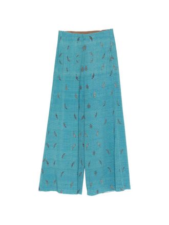 Pierre-Louis Mascia Pierre Louis Mascia Womens Printed Silk Trousers