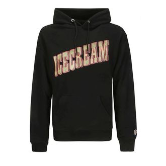 Icecream Hoodies, male, Black, M, Hooded Sweatshirt with Front Print