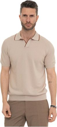 Gran Sasso Polo Shirt met Korte Mouwen - Heren - Polos - Beige - 3XL - Katoen - Tops