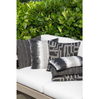 Elaine Smith Noble Indoor & Outdoor Woven Accent Pillow in Charcoal at Nordstrom, Size 12X20