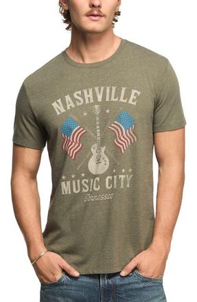 Lucky Brand Nashville Guitars Graphic T-Shirt in Beetle at Nordstrom, Size Xx-Large