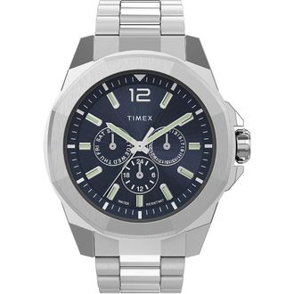 Timex Essex Avenue City Collection Mens Silver Watch TW2V43300 Stainless Steel (archived) - One Size