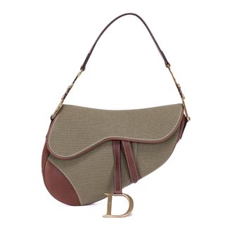 Dior Pre-owned Womens Saddle 2003 Handbag - Khaki - One Size