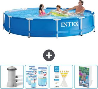 Intex Piscina Con Estructura Redonda - 366x76 Cm - 7-piezas Scb123