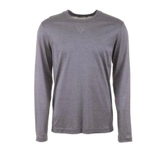 Dolce & Gabbana Long Sleevees T-Shirt - male - Dolce & Gabbana - Long Sleeve T-Shirts - Gray - L - Tops