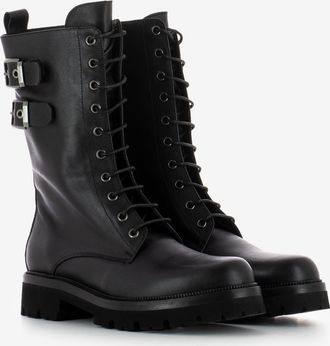 Stimm Anfibi con fibbie laterali nero