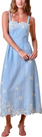 Cleobella Marceline Midi Dress In Glacier Lake