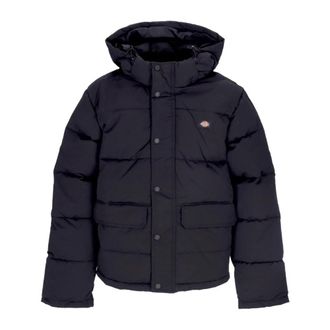 Dickies Zwarte Puffer Donsjas - Heren - Winterjassen - Zwart - XL - Polyester - Jassen