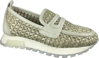 Hispanitas Mocassin - Dames - Loafers - Groen - 36 EU - Leer - Schoenen
