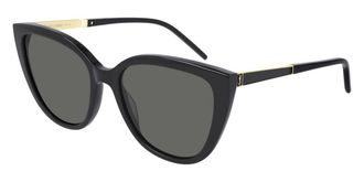 Saint Laurent SL M70 002 Womens Sunglasses Black Size 55