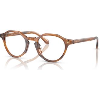 Giorgio Armani 47mm Phantos optical glasses in Light Tortoise at Nordstrom
