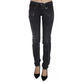 John Galliano Slim-fit Jeans, female, Gray, Size: W26 Low Waist Slim Leg Skinny Jeans