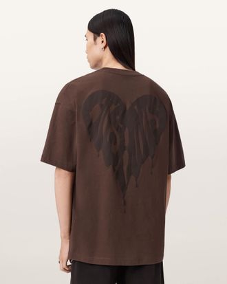 AllSaints Cotton Trip Short Sleeve T-Shirt, Size: XXL