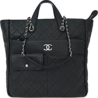 Chanel Borsa tote Ultra Pocket trapuntata 2019 - Nero
