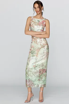 BHLDN Sequined Maxi Dress