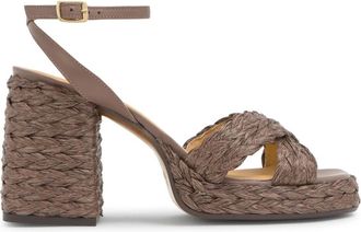 Castaner Valeriette Sandal - Dames - Sandalen met hakken - Bruin - 36 EU - Leer - Schoenen