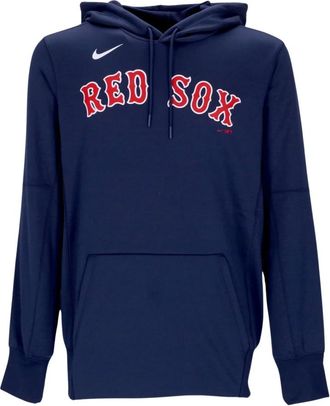 Nike MLB Wordmark Pullover Hoodie - Heren - Sportshirts - Blauw - XL - Polyester - Fitness