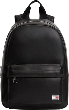 Tommy Jeans Essential Logo Plaque Dome Rugzak - Dames - Tassen - Zwart - Maat: ONE Size
