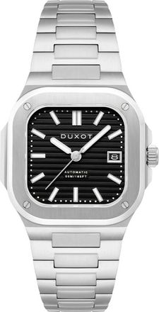 Duxot Quadrata Automatic Black Dial Mens Watch DX-2073-33