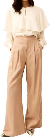 Marie Oliver Macbee Wide Leg Pants In Sesame
