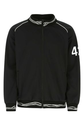 424 Black Polyester Bomber Jacket