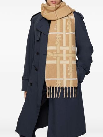 Burberry Belt Check cashmere scarf - Neutrals