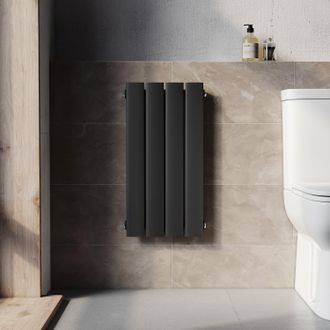 Elegant Lighting Elegant Radiadores De Agua Caliente 600 X 311 Mm,radiador De Sal&oacute;n Potencia 222 W,monocapa Vertical,conexiones Centrales G 1/2 - Antracita
