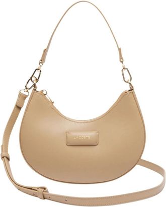 Lacoste Casual Tan Urban Handtas - Dames - Schoudertassen - Beige - ONE Size - Leer - Tassen