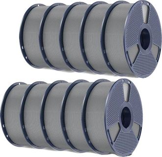 OEM Filamento Para Impresi&oacute;n 3d, Material Abs, Compatible Con Impresoras Fdm, Gris, 10 Kg