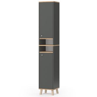 Vicco Armario De Ba&ntilde;o Senyo, Antracita, 30 X 174 Cm