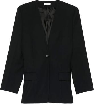 Toteme Slouch blazer met enkele knoop - Zwart