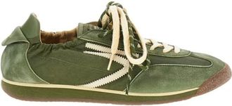 Puraai Schoenen, Heren, Groen, 41 EU, Katoen, Panther Sneakers