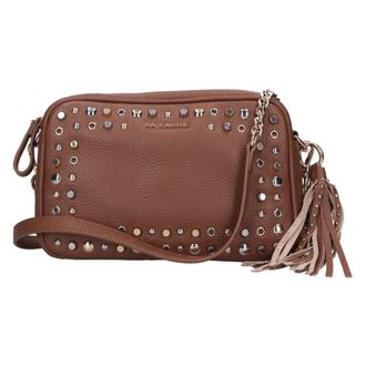 La Carrie Bolso bandolera de piel - Bags - Mujer - Marr&oacute;n - ONE SIZE