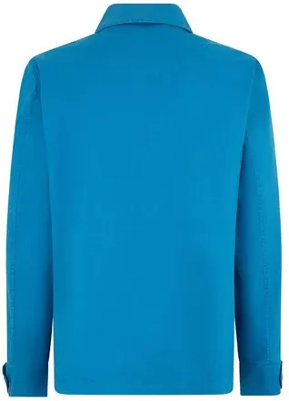 Herno Mens Blue Cotton Shell Jacket Clothing
