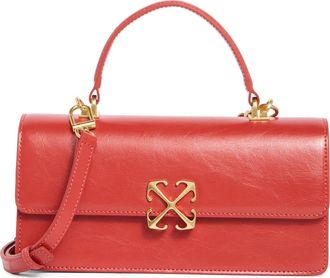 Off-white Jitney East/West Leather Shoulder Bag in Red at Nordstrom Rack