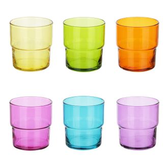 Pasabahce Set 6 bicchieri colorati 300 ml Hill Pasabahce