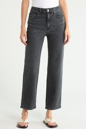 Paige Stevie Straight Leg Ankle Jeans in Skyline Fog at Nordstrom, Size 26