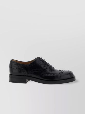 Churchs lace up leather shoes with brogue detailing
