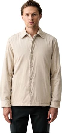 Marc O'Polo Shirt Jacket - Heren - Zomerjassen - Beige - L - Leer - Jassen