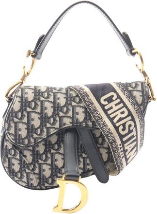 Dior Pre-owned Dior Mini Oblique Canvas Saddle Bag Ladies ARGYZVEJWF7Q0JUS