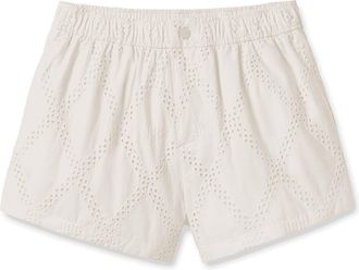UGG Kellan Cotton Eyelet Shorts in Nimbus at Nordstrom Rack, Size Small