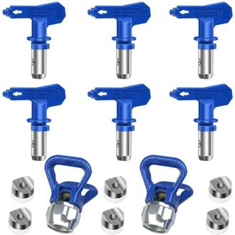OEM Juego De 6 Boquillas Reversibles Para Pulverizaci&oacute;n Sin Aire, Pistolas De Pintura Sin Aire, Piezas De Pulverizaci&oacute;n Para Casas, Edificios, Terrazas, V