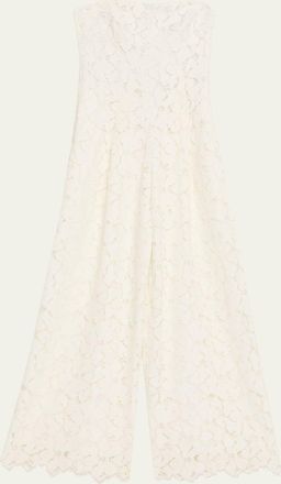 SIMKHAI Rebecca Strapless Lace Jumpsuit