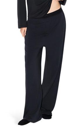 SKIMS Boyfriend Loose Pants in Onyx at Nordstrom, Size Xx-Small