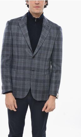 Corneliani Tartan Patterned ACADEMY LIGHT Half-lined Blazer size 50